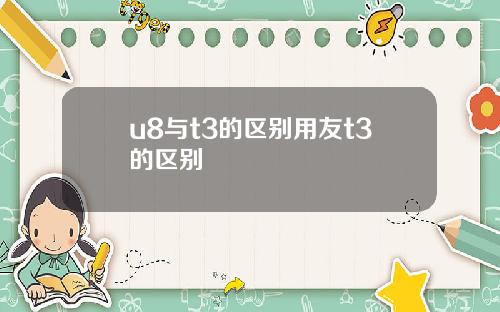 u8与t3的区别用友t3的区别