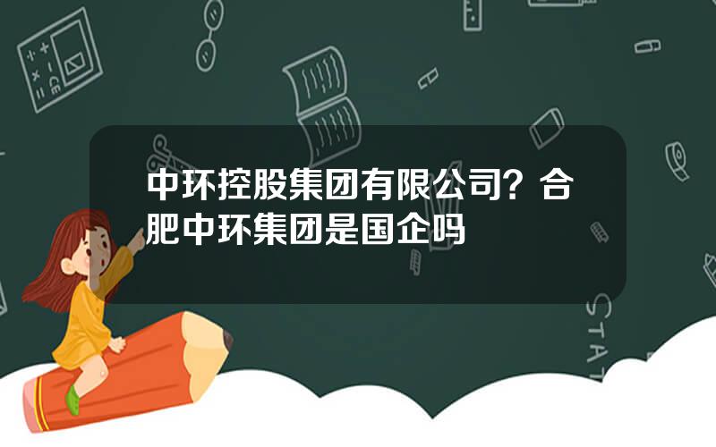 中环控股集团有限公司？合肥中环集团是国企吗