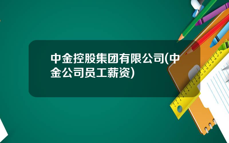 中金控股集团有限公司(中金公司员工薪资)