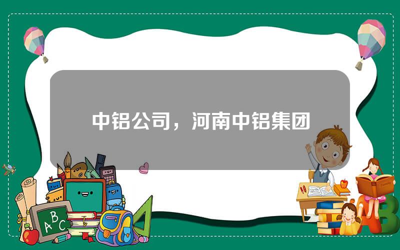 中铝公司，河南中铝集团