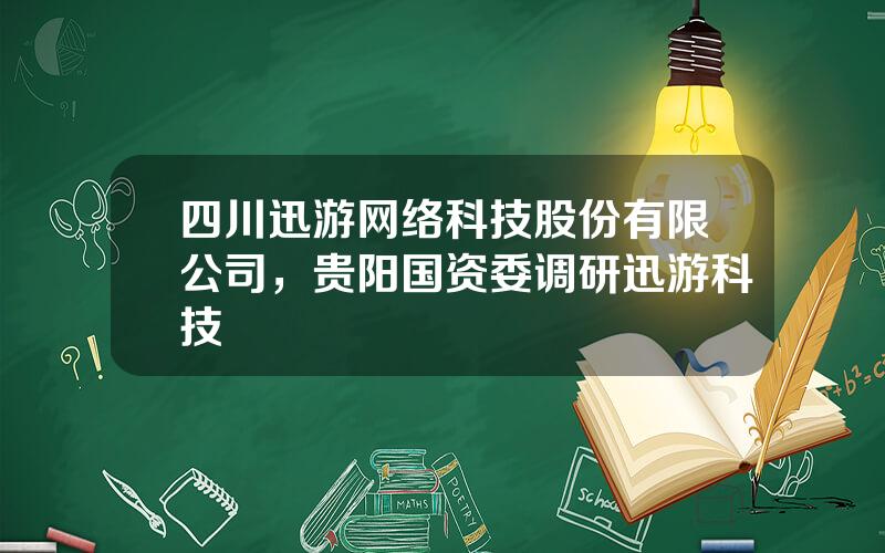 四川迅游网络科技股份有限公司，贵阳国资委调研迅游科技