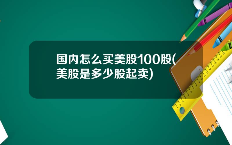 国内怎么买美股100股(美股是多少股起卖)