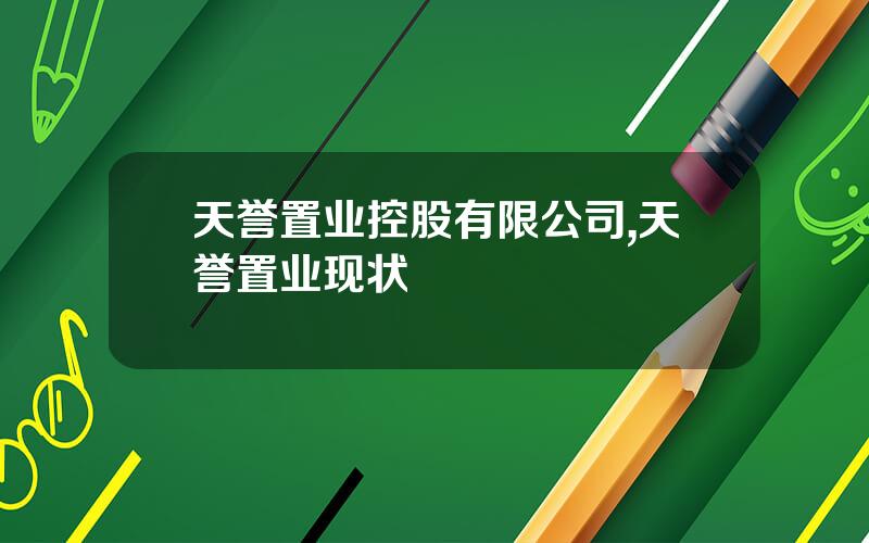天誉置业控股有限公司,天誉置业现状