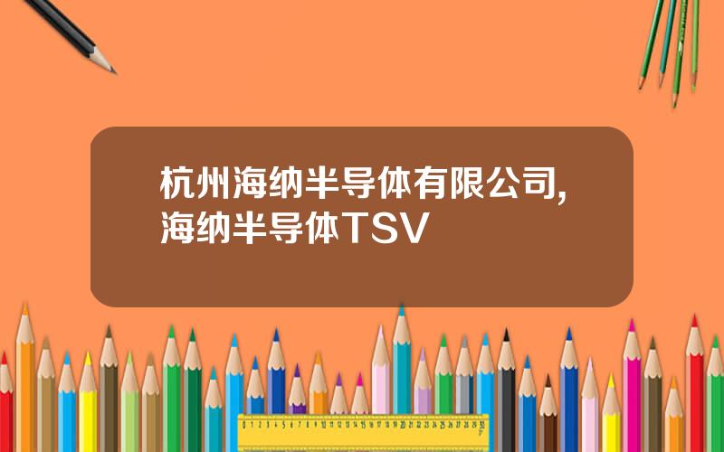 杭州海纳半导体有限公司,海纳半导体TSV