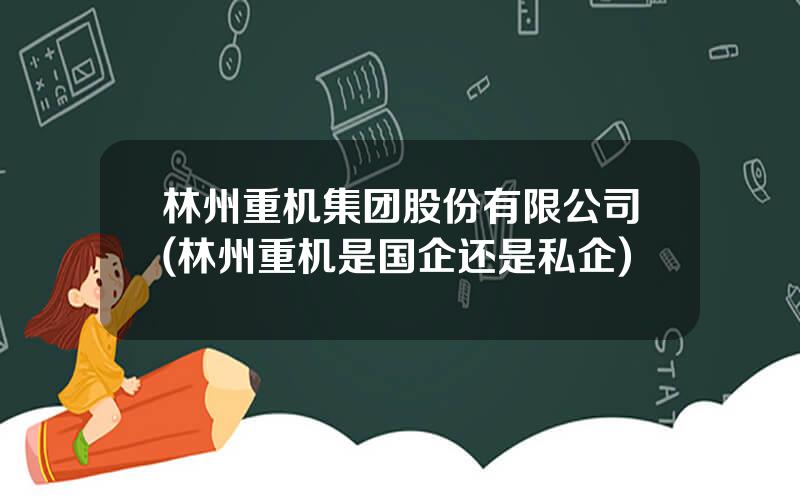 林州重机集团股份有限公司(林州重机是国企还是私企)